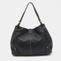 Bally Blue Leather Hobo