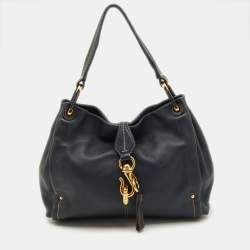 Bally Blue Leather Hobo