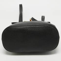 Pre Owned Bally Black Jayden Buckle Detail Backpack