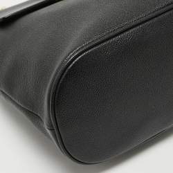 Pre Owned Bally Black Jayden Buckle Detail Backpack