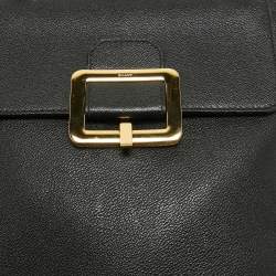 Pre Owned Bally Black Jayden Buckle Detail Backpack