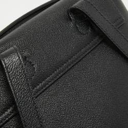 Pre Owned Bally Black Jayden Buckle Detail Backpack