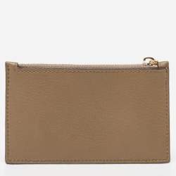 Bally Tricolor Leather Zip Card Holder