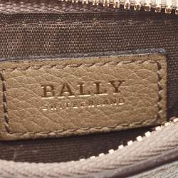 Bally Tricolor Leather Zip Card Holder