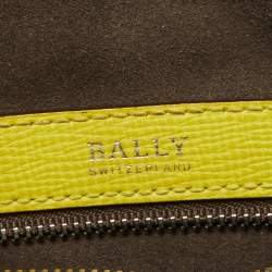 Bally Yellow Leather Camera Crossbody Bag