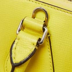 Bally Yellow Leather Camera Crossbody Bag