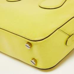 Bally Yellow Leather Camera Crossbody Bag