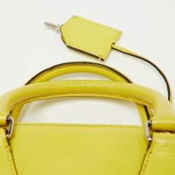 Bally Yellow Leather Camera Crossbody Bag