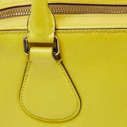 Bally Yellow Leather Camera Crossbody Bag