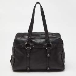 Bally Black Leather Charlyna Shoulder Bag