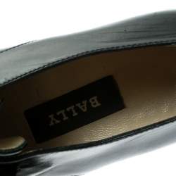 Bally Black Leather Monk Strap Flats Size 37