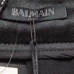 Balmain Purple Fringe Trim Sequin Pants L