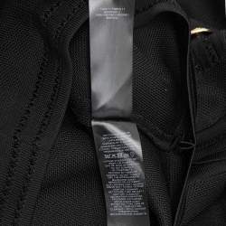 Pre Owned Balmain Black Stretch Knit Bodycon Mini Dress M