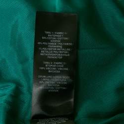 Balmain Green Tweed Button Detail High Rise Shorts S