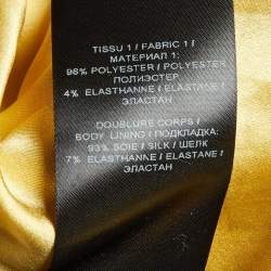 Pre Owned Balmain Gold Sequin Fringed Midi Dress M