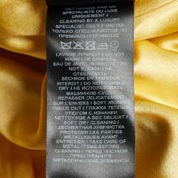 Pre Owned Balmain Gold Sequin Fringed Midi Dress M