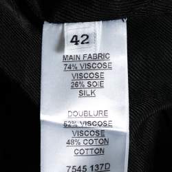 Pre Owned Balmain Black Double Breasted Halter Vest L