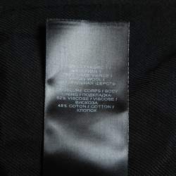 Pre Owned Balmain Black Wool Crepe Double-Breasted Blazer L