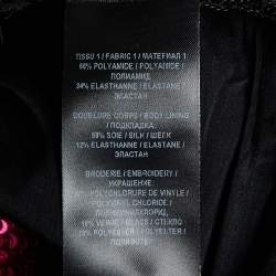 Pre Owned Balmain Multicolor Sequin Embellished Mini Dress S