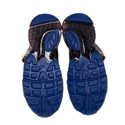 Pre Owned Puma x Balmain Black Leather Cell Stellar Mid Sneakers Size 38.5