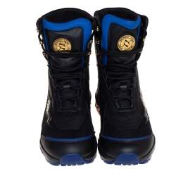 Pre Owned Puma x Balmain Black Leather Cell Stellar Mid Sneakers Size 38.5