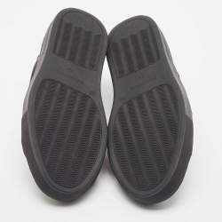 Balmain Black Leather Slip On Sneakers Size 39