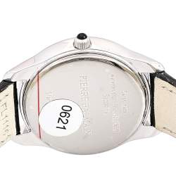 Pre Owned Balmain Mother of Pearl Stainless Steel Leather Dream B18913282 Women's Wristwatch 34 mm