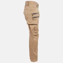 Balmain Paris Beige Cotton Cargo Pants L