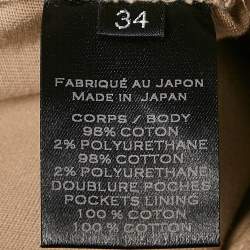 Balmain Paris Beige Cotton Cargo Pants L