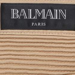 Balmain Paris Beige Cotton Cargo Pants L