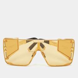 Balmain Yellow Wonder Boy Limited Edition Shield Sunglasses