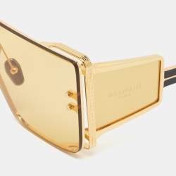 Balmain Yellow Wonder Boy Limited Edition Shield Sunglasses