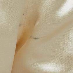 Balmain Cream Wool & Silk Pleated and Draped Trousers M