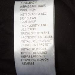 Pre Owned Balmain Black Logo Print Cotton Tank Top S