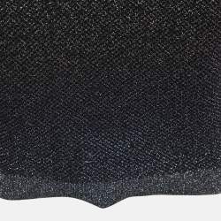 Pre Owned Balmain Black Lurex Knit Chain Embellished Short Dress S
