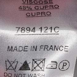 Pre Owned Balmain Navy Blue Cotton Single Breasted Blazer L