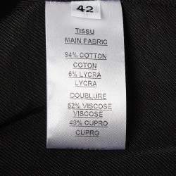 Pre Owned Balmain Navy Blue Cotton Single Breasted Blazer L