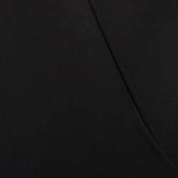 Pre Owned Balmain Black Reptile Crystal Embellished Jersey Plunging Neck Maxi Dress S