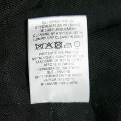 Pre Owned Balmain Black Wool Button Detail Double Breasted Blazer M