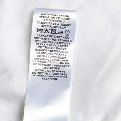 Pre Owned Balmain White Tweed Double Breasted Blazer S