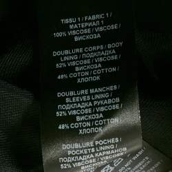 Pre Owned Balmain Black Crepe Double Breasted Blazer M