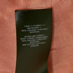 Pre Owned Balmain Pink Crepe Double Breasted Blazer S