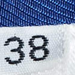 Pre Owned Balmain Blue Cotton Button Detail Single Breasted Blazer M