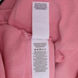 Balmain Pink Cotton Hoodie M
