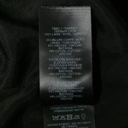 Pre Owned Balmain Black Wool Double Button Detail Breasted Blazer M