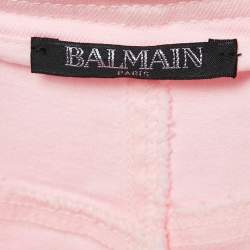 Balmain Pink Denim Button Detail Jeans M Waist 28"