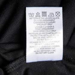 Balmain Black Logo Print Jersey Sleeveless T-Shirt L