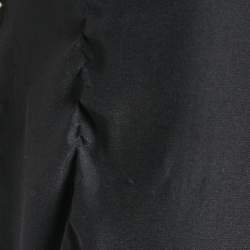 Balmain Black Silk Stud Embellish Detail Tank Top L