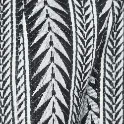 Balmain Black/White Tribal Pattern Jacquard Open Front Jacket 