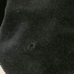 Balmain Black Velour Quilted Detail Pants S